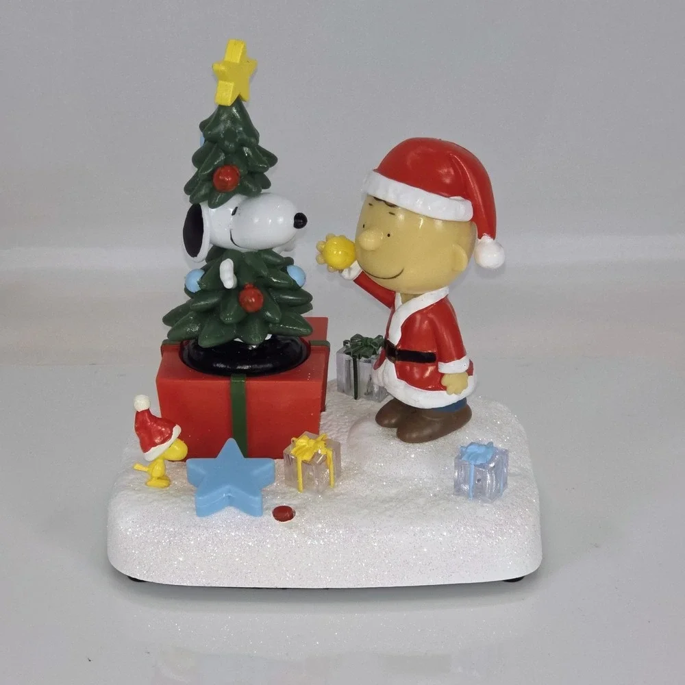 Peanuts Snoopy & Charlie Light Up Musical Table Kurt S Adler Plays Linus & Lucy